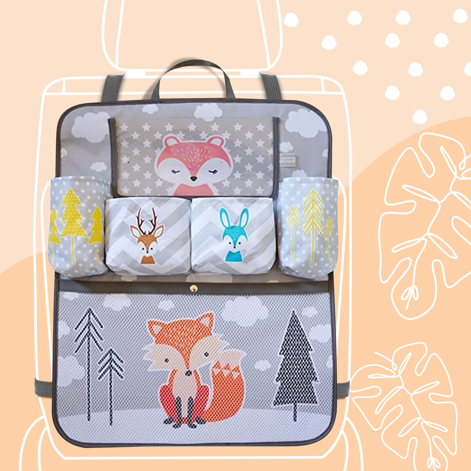 Best 3 in 1 Car Organizer and Storage for Kids On the Go Brunoko