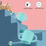 Brunoko Silicone Training Cup + 4 Reusable Silicone Straws (Green) - Brunoko