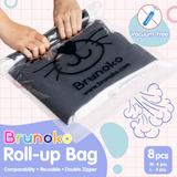 Brunoko Travel Compression Bags - Ultimate Space Saver for Luggage & Outdoor Adventures - Brunoko
