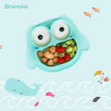 Brunoko 3 in 1 Suction Plate Set (Green) - Brunoko