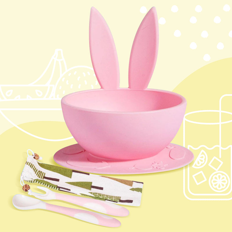 Top Rated Silicone Bowl and Spoon Set for Weaning Kids