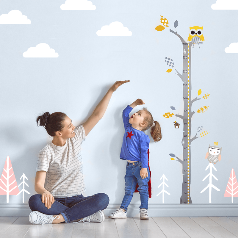 Brunoko Nursery Wall Sticker Height Chart For Kids - Brunoko