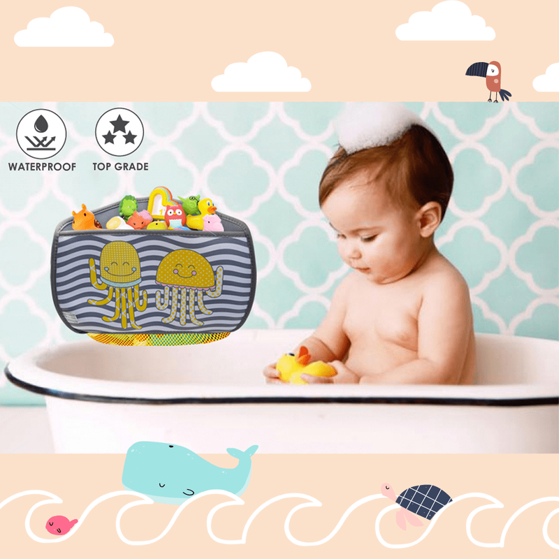 Corner Bath Toy Organizer Baby Toy Mesh Bag Bath Bathtub Doll Organize –  Keter Bath Seats