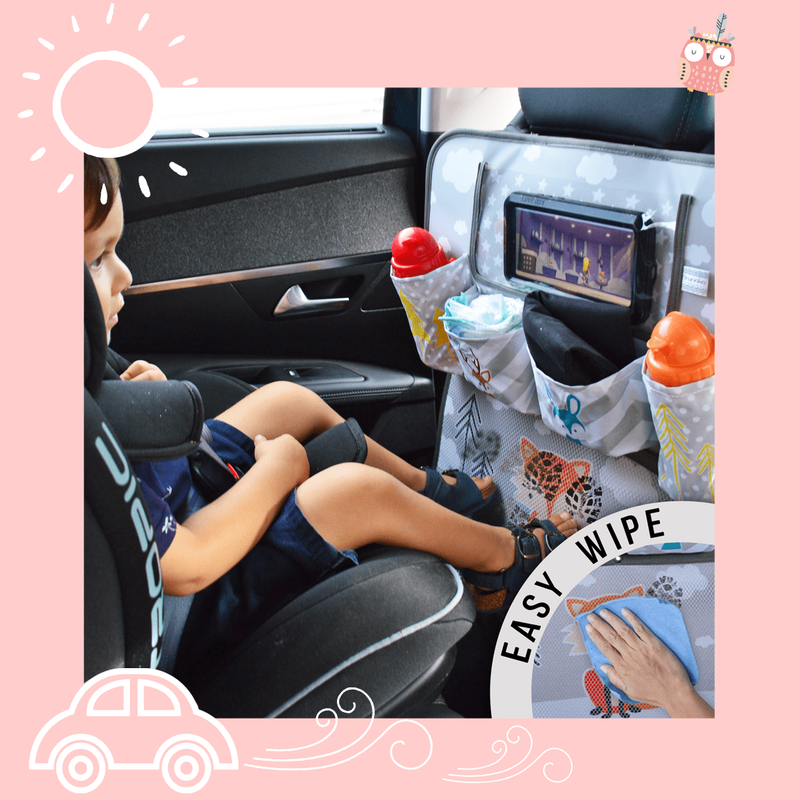 Safe and Useful Car Organizer with Seat Belt Pad for Kids