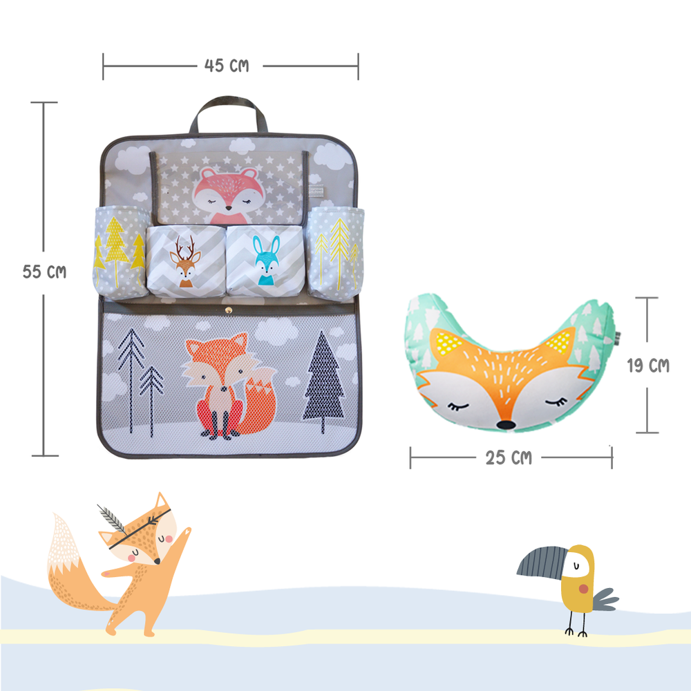 Protezione Sedili Auto Per Bambini E Animali - 2 Pezzi Impermeabile, Con Tasche, Nero - Foto 2