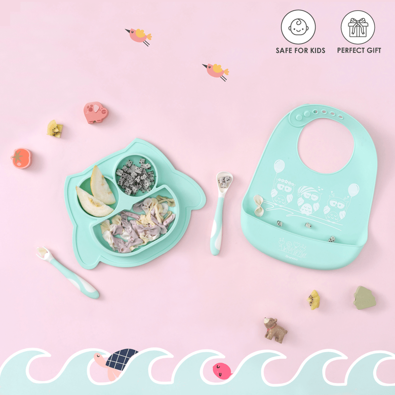 Ensembles De Vaisselle Plateau Dalimentation Pour Bébé Anti Chute Belle  Qualité De Sécurité Ventouse Diète Formation Solide Couleur Silicone  Matériel Dîner Assiette Du 11,7 €